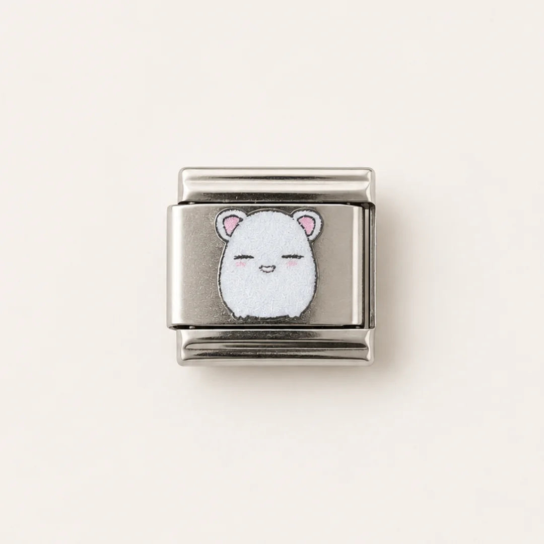 Stainless Steel | Cute White Toy Italian Charm