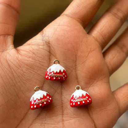 Red and White Santa Hat Charm