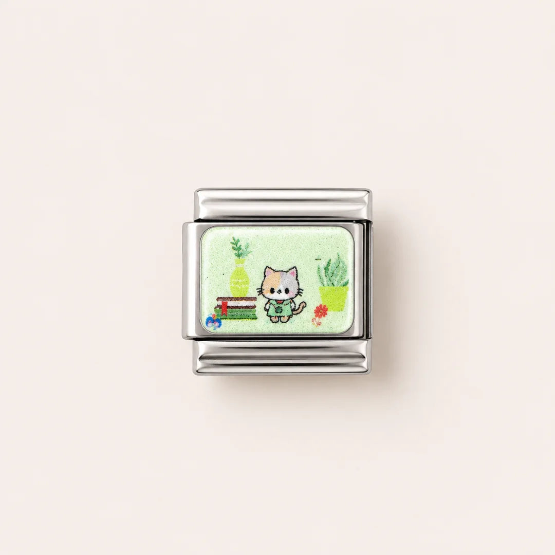Stainless Steel | Cute Cat Italian Charm