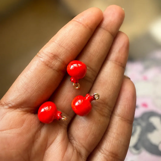 Red Pomegranate Charm