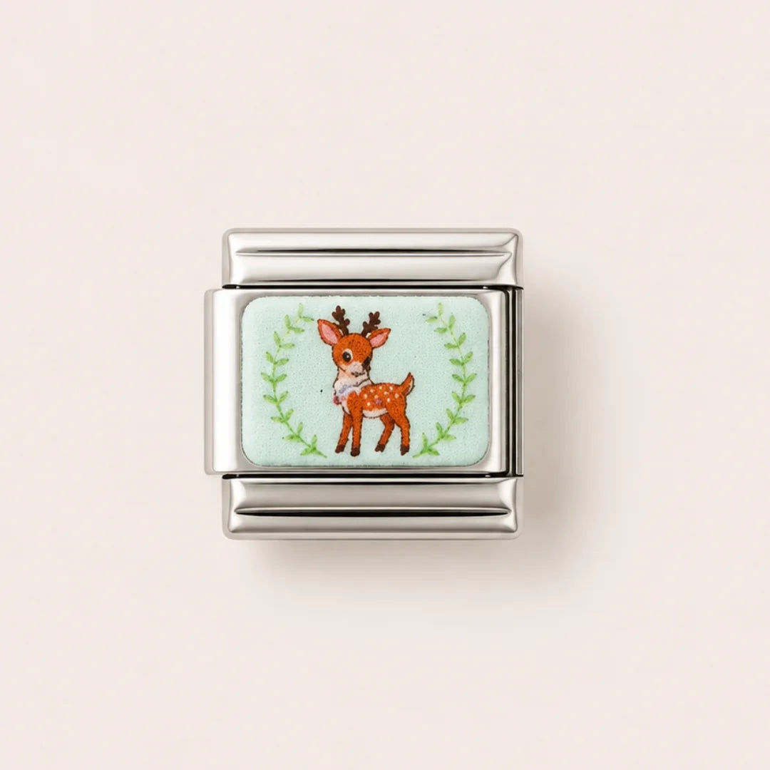 Stainless Steel | Cute Reindeer Italian Charm