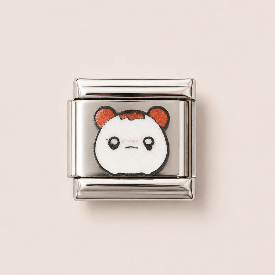 Stainless Steel | Sad Animal Face Italian Charm