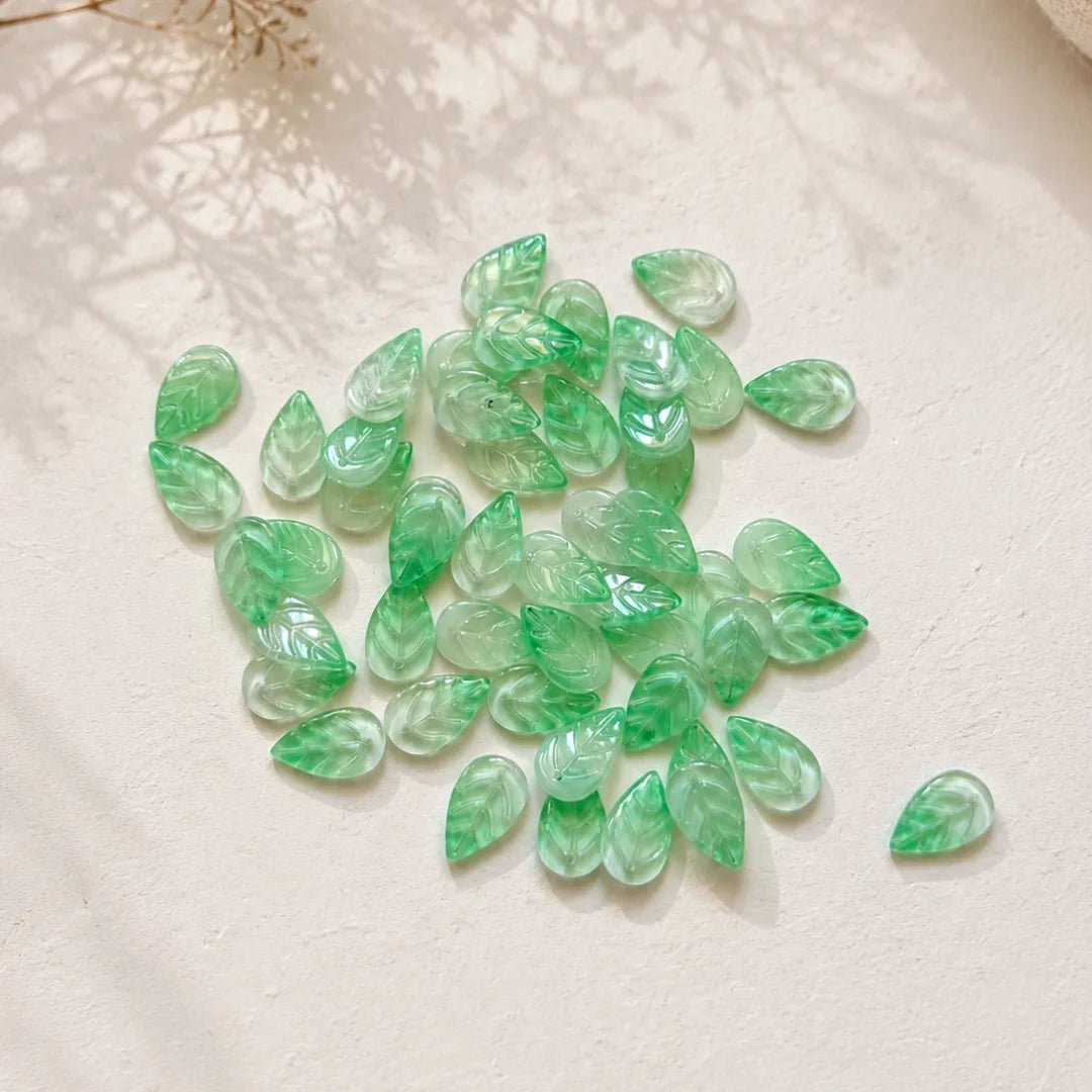 Czech Glass Leaf Beads