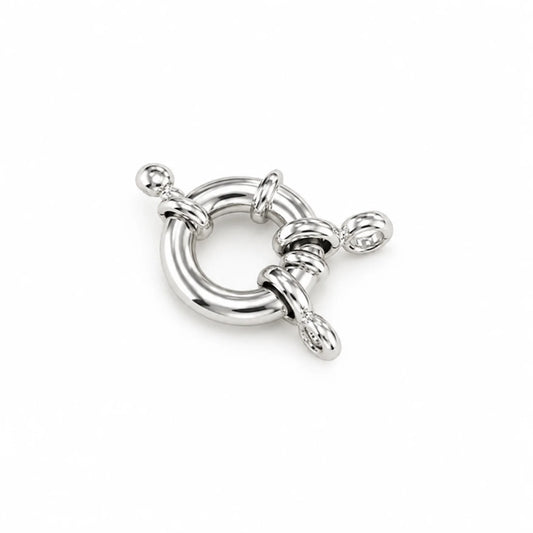 Stainless Steel | Silver Spring Clasps | 11 mm
