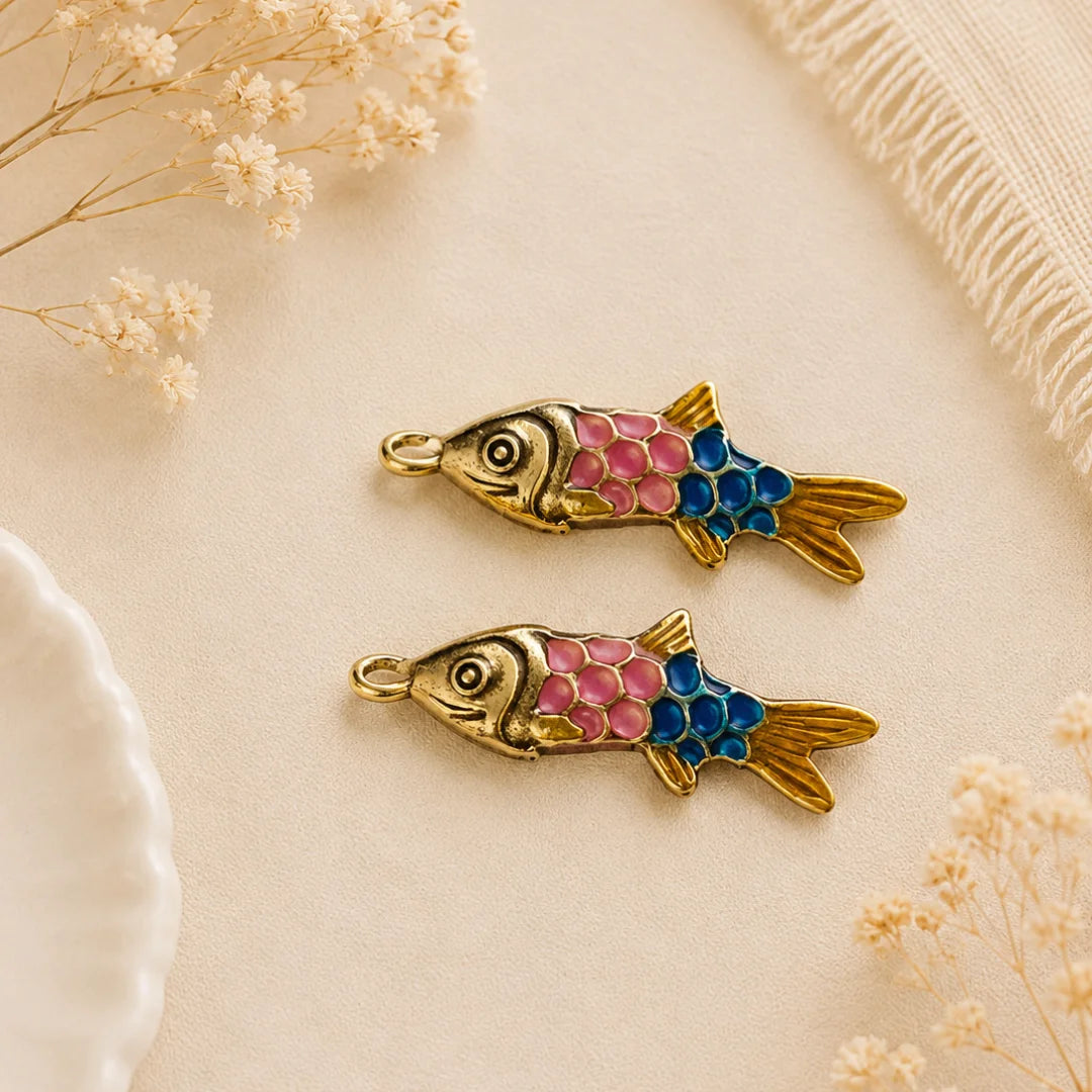 Enamel Koi Fish Charm