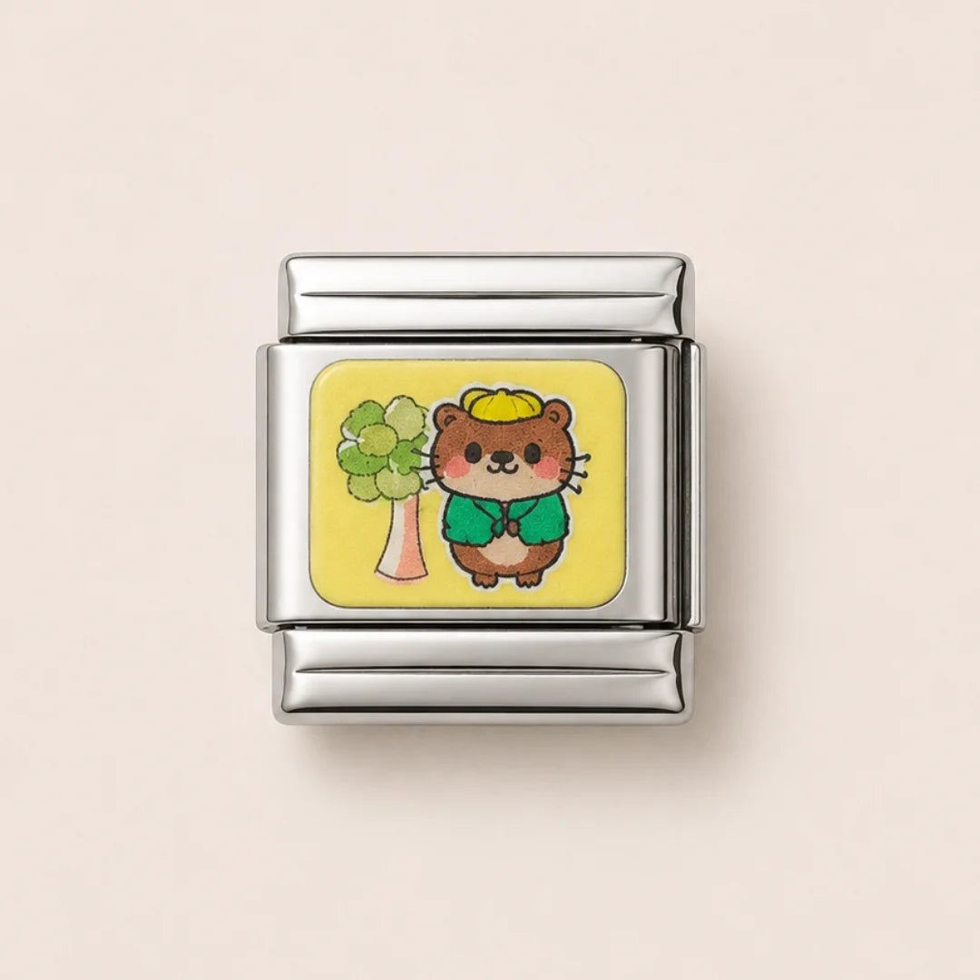 Stainless Steel | Otter with a Yellow Hat