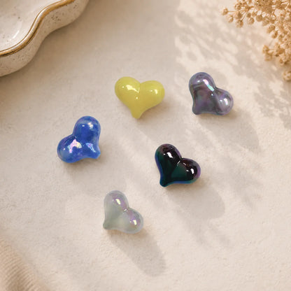 Acrylic | 18x20 mm | Glossy Heart Shaped Acrylic Beads