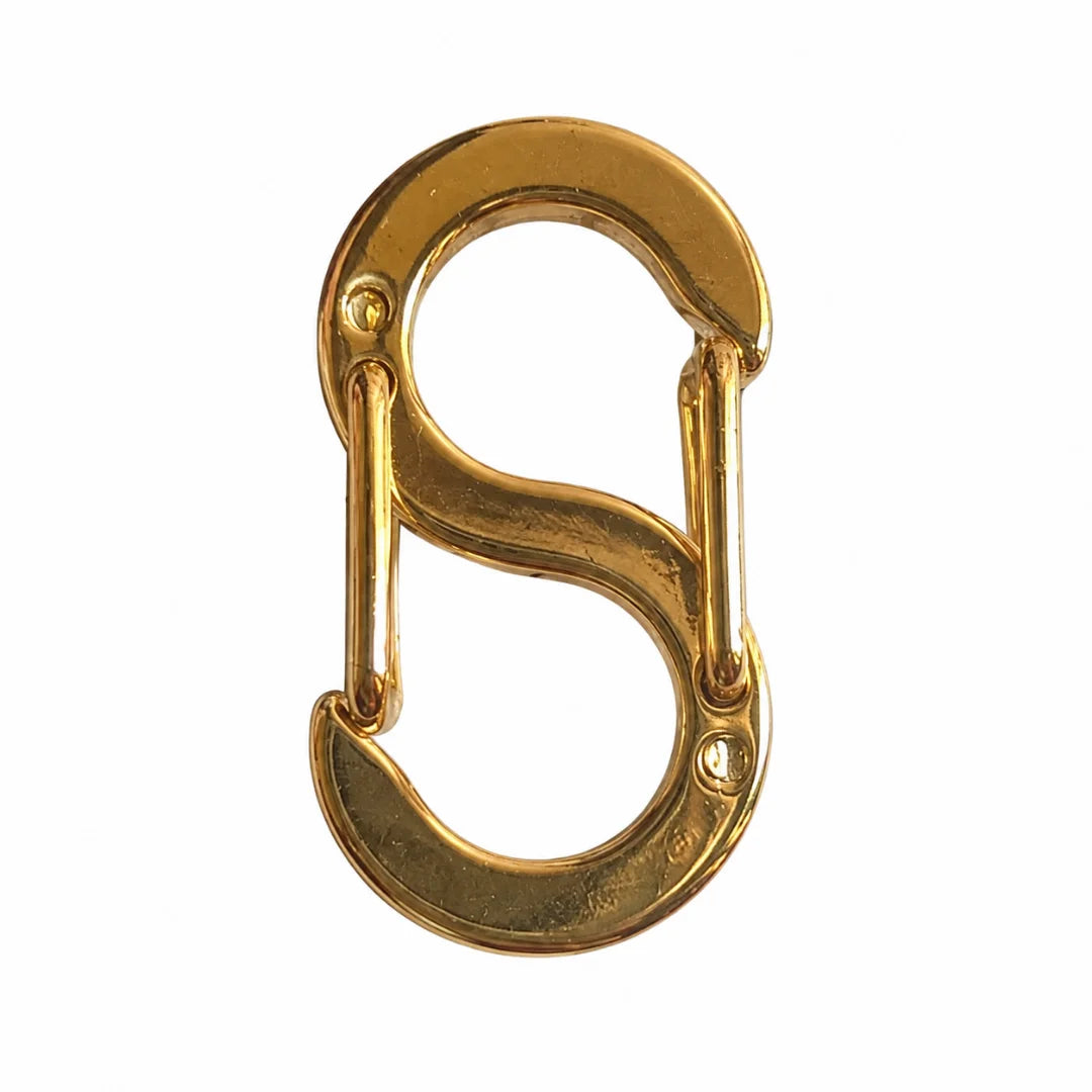 Stainless Steel | Gold Toned S-shaped Double Opening Lobster Clasp Style 01