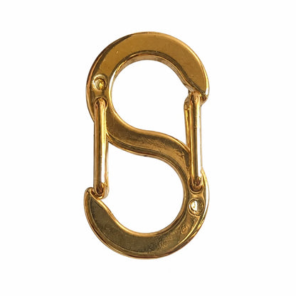 Stainless Steel | Gold Toned S-shaped Double Opening Lobster Clasp Style 01