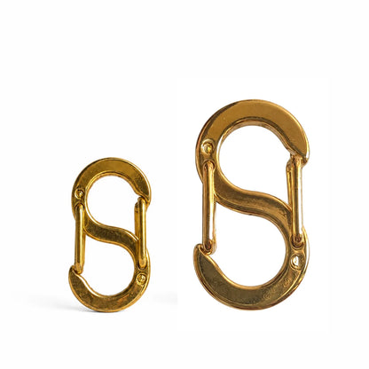 Stainless Steel | Gold Toned S-shaped Double Opening Lobster Clasp Style 01