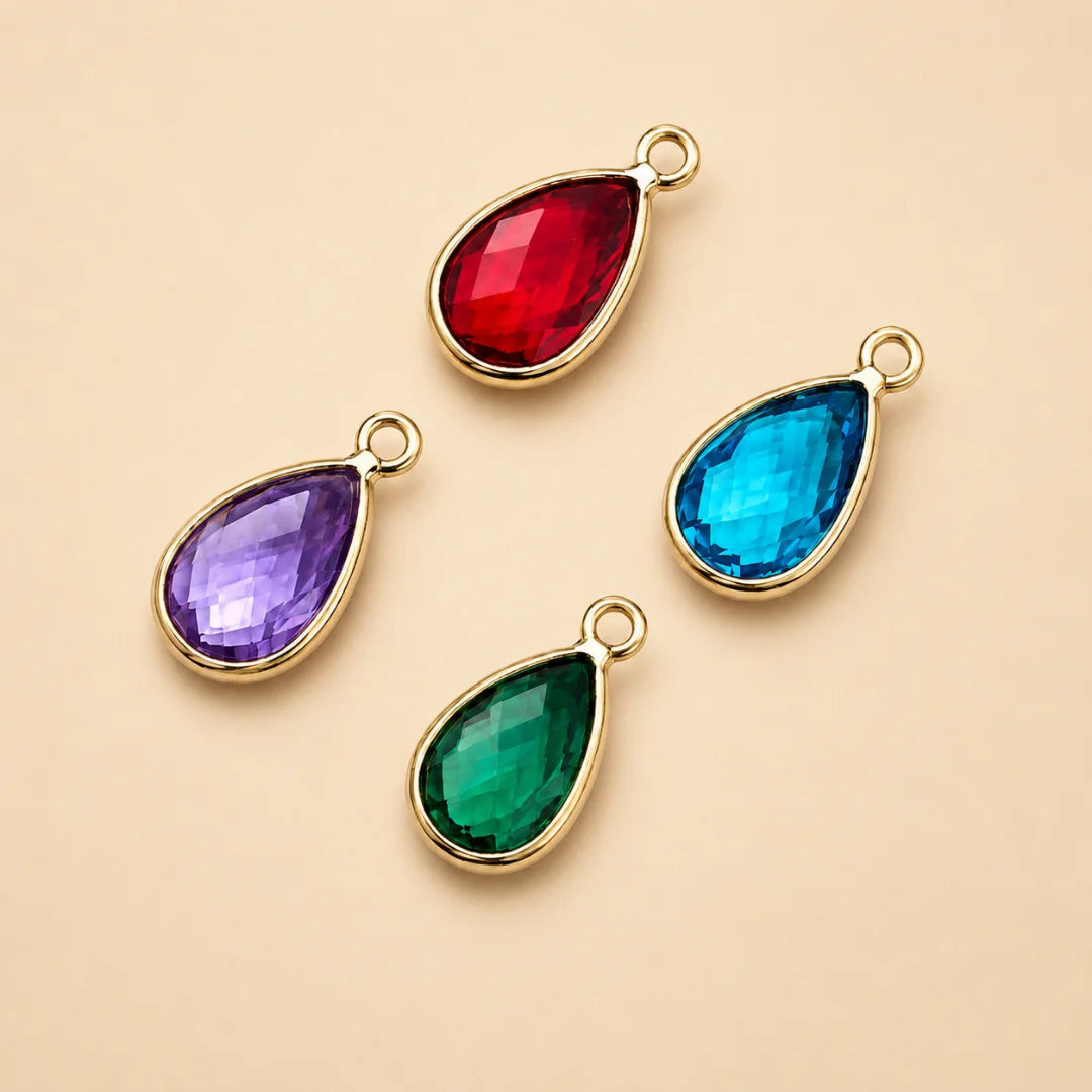 Multicolor Teardrop Charm | 12mm (H) x 5mm (W)