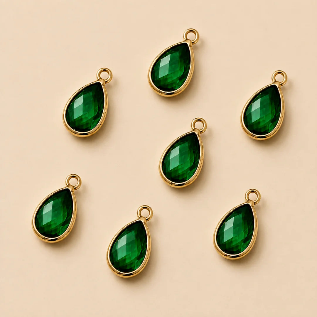 Multicolor Teardrop Charm | 12mm (H) x 5mm (W)