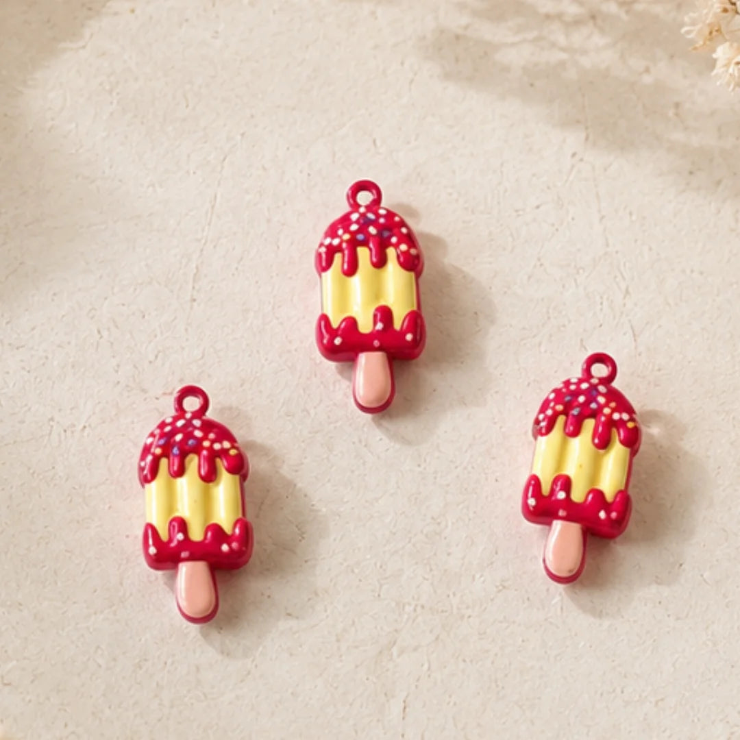Filled Enamel Ice Cream Charm