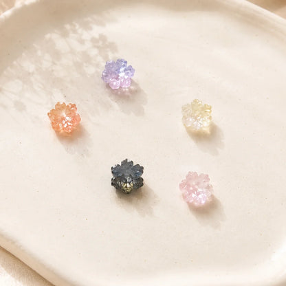 Snowflake Glass Beads