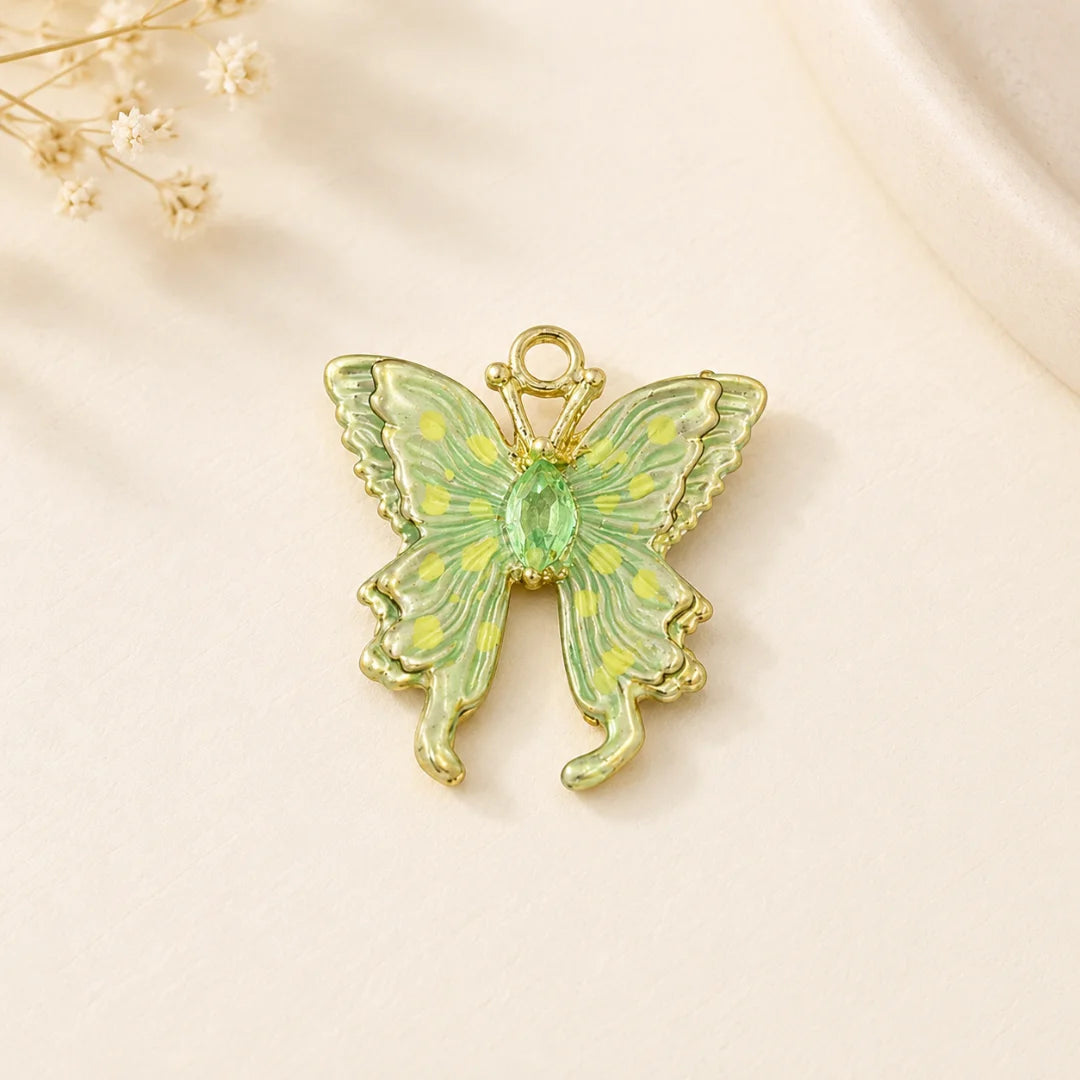 Stainless Steel | 22x20 mm | Double Layer Butterfly Charm Style 02