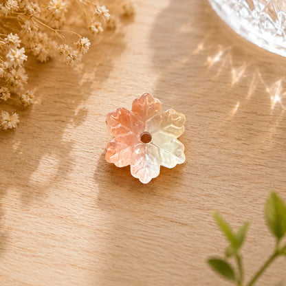 Snowflake Glass Beads