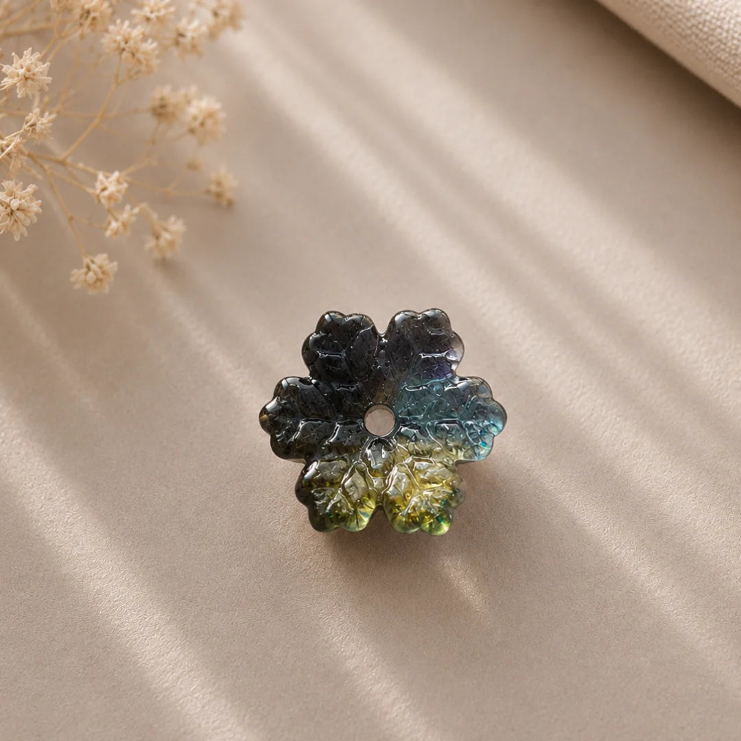 Snowflake Glass Beads