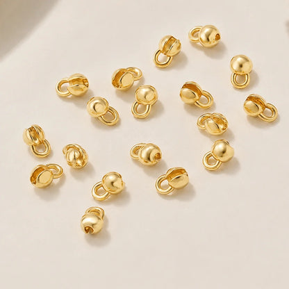 Stainless Steel | 5x3 mm | Gold Crimp Cover