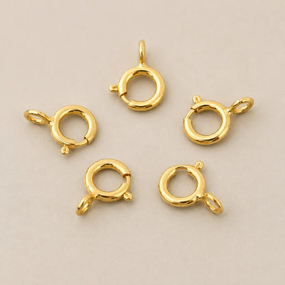 Open Spring Ring Round Clasps | 8x6 mm