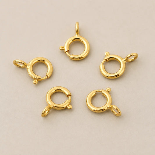 Open Spring Ring Round Clasps | 8x6 mm