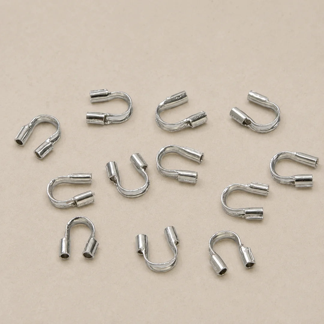 Stainless Steel | 5x4 mm | Wire Guard Style - 01 | Hematite