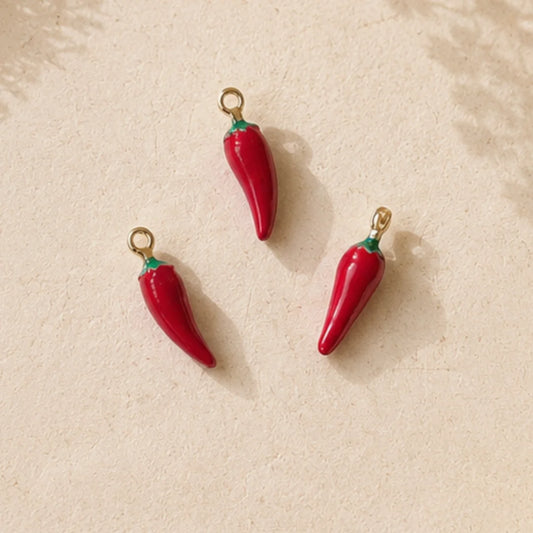 Red Chili Pepper Charms