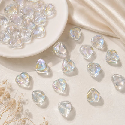 Glass Heart Beads | 6x6 mm