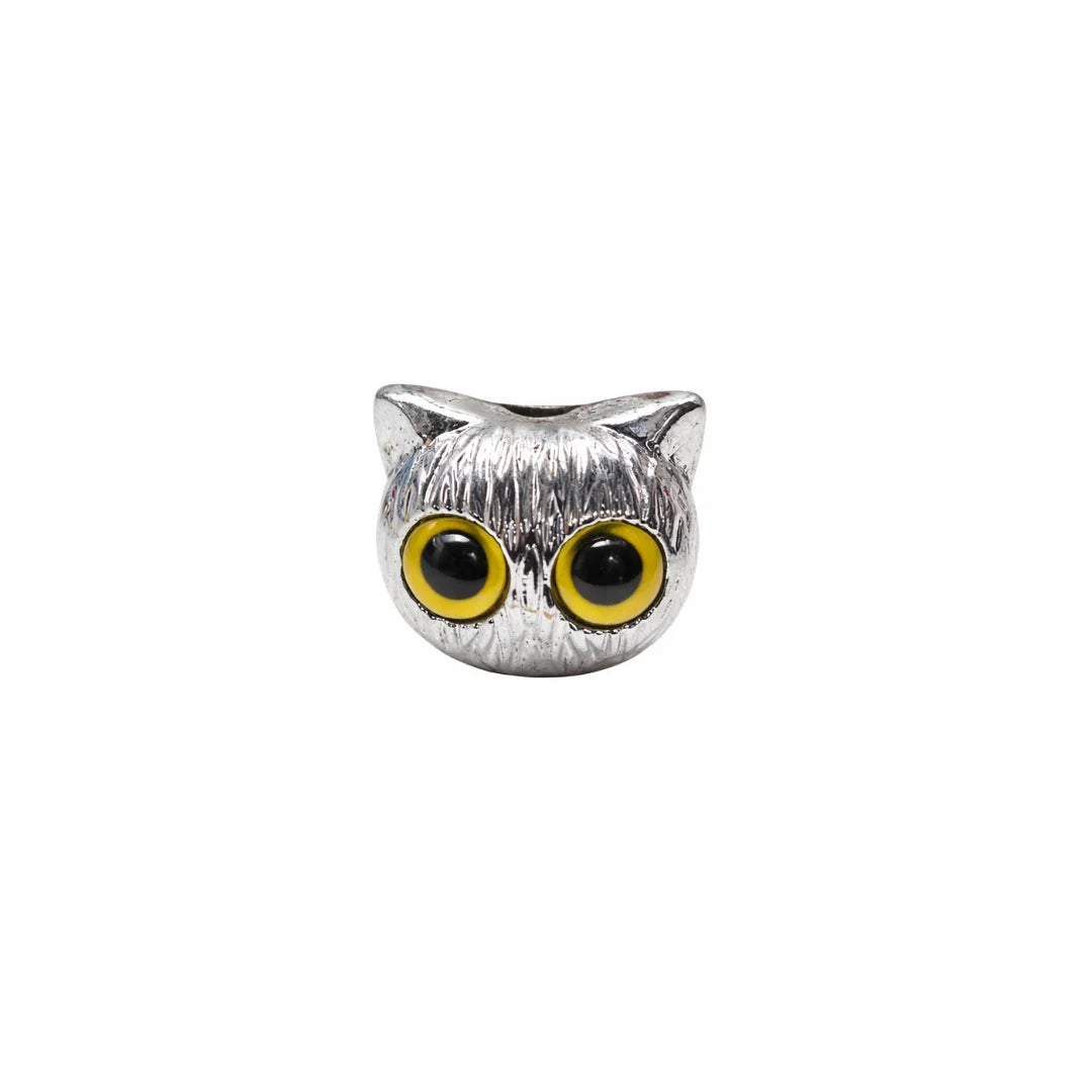 AB Plated Cartoon Big Eyed Cat Charm