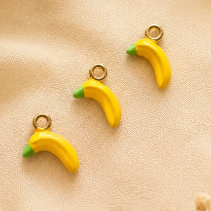 Banana Enamel Charm