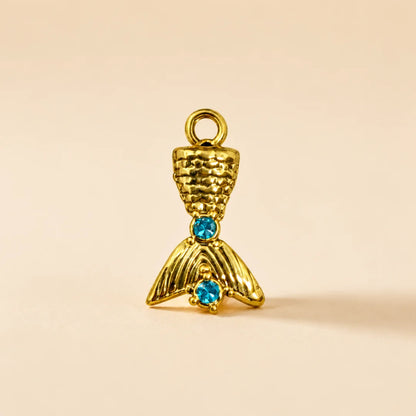 Stainless Steel | 15x9 mm | Mermaid Tail Charm Style -02