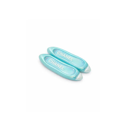 Acrylic | 38x15 mm | AB Plated Chanel Shoe Charms