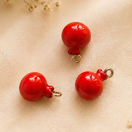 Red Pomegranate Charm