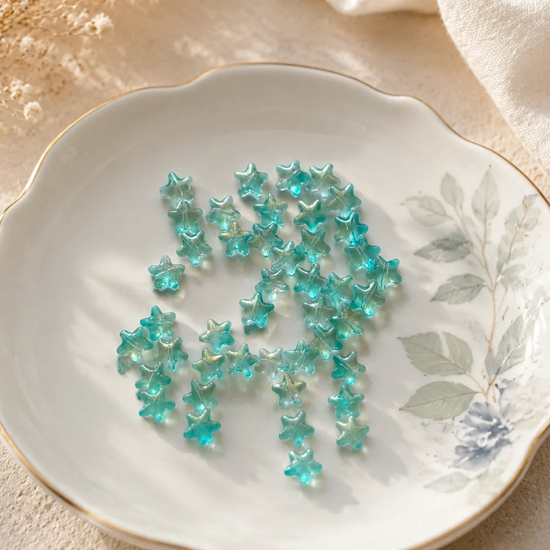 Glass Star Beads