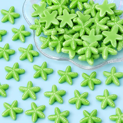Multicolor Ceramic Starfish Beads