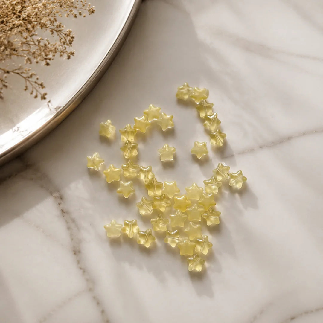 Glass Star Beads