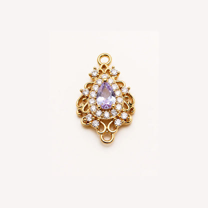 Vintage CZ High quality Crystal Connector Charm