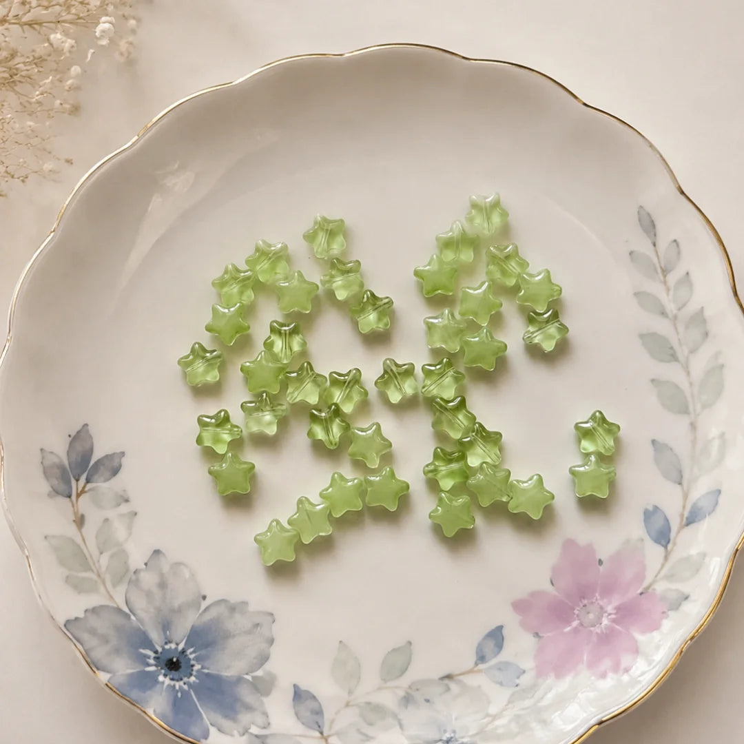 Glass Star Beads