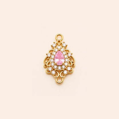 Vintage CZ High quality Crystal Connector Charm