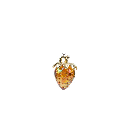 30x25 mm | Iridescent strawberry charms