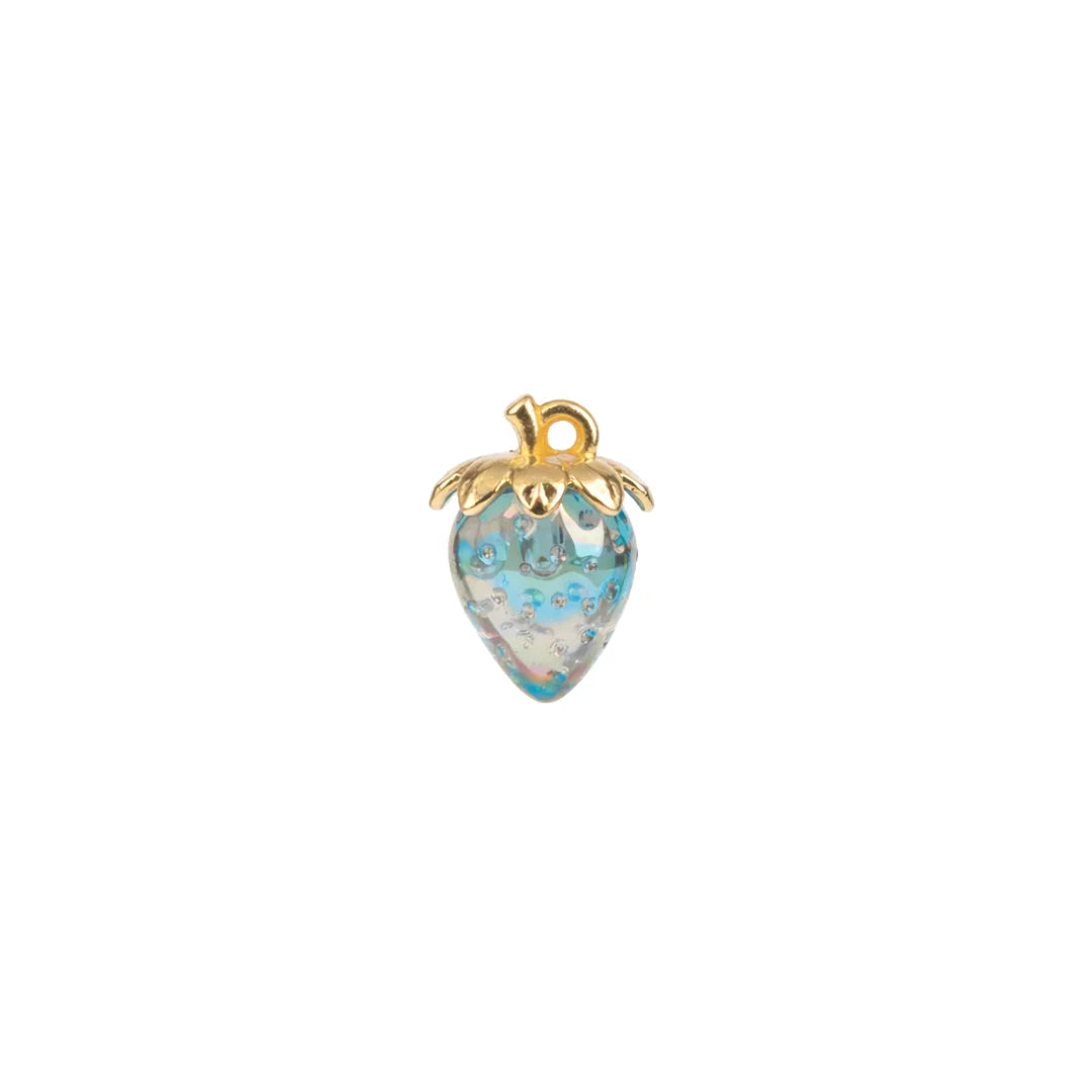 30x25 mm | Iridescent strawberry charms