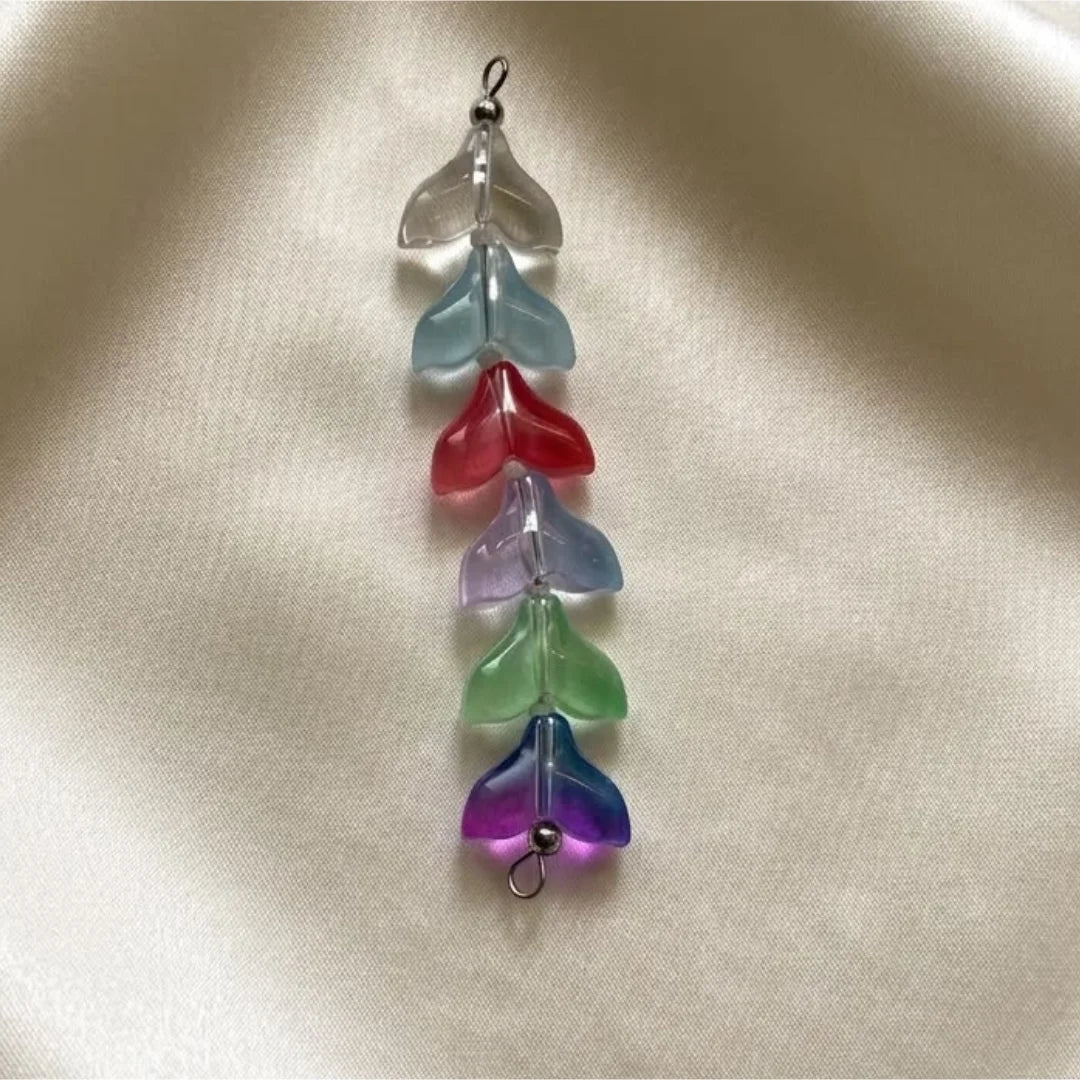 Whale Tail Glass Beads