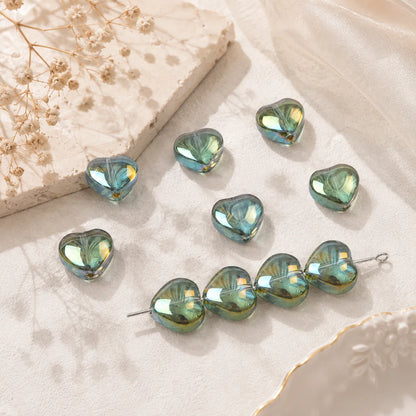Glass Heart Beads | 6x6 mm