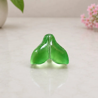 Whale Tail Glass Beads