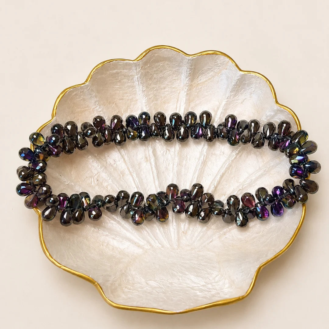 Briolette Shaped Glass Beads