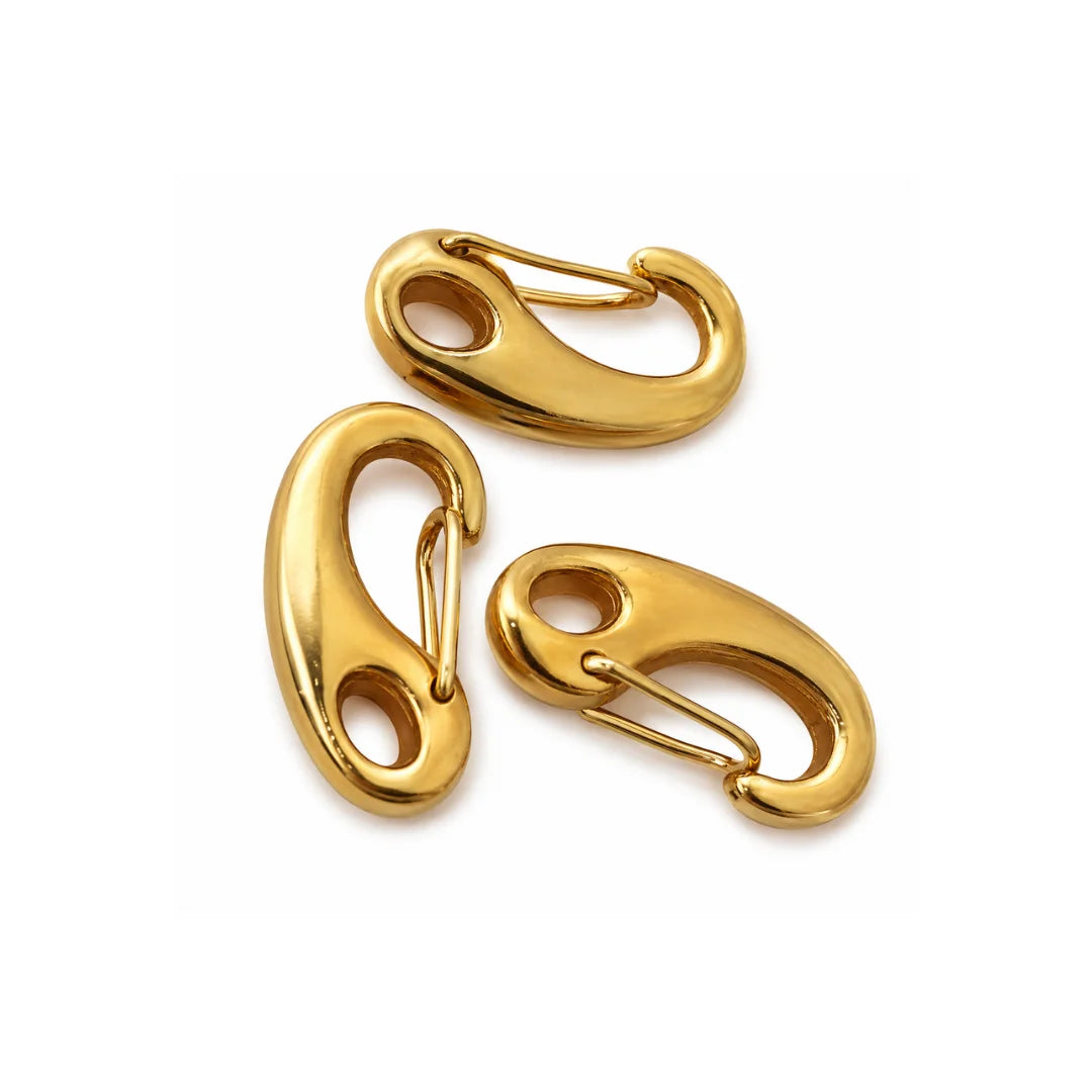 Stainless Steel | Gold Tone Screw Lock Connector Clasp Style - 2