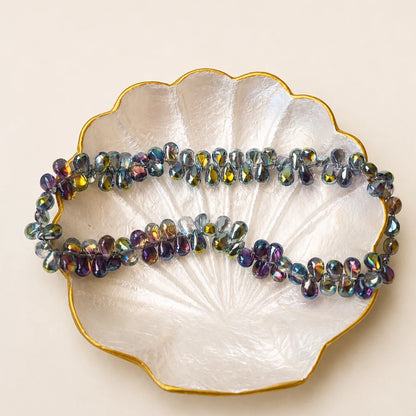 Briolette Shaped Glass Beads