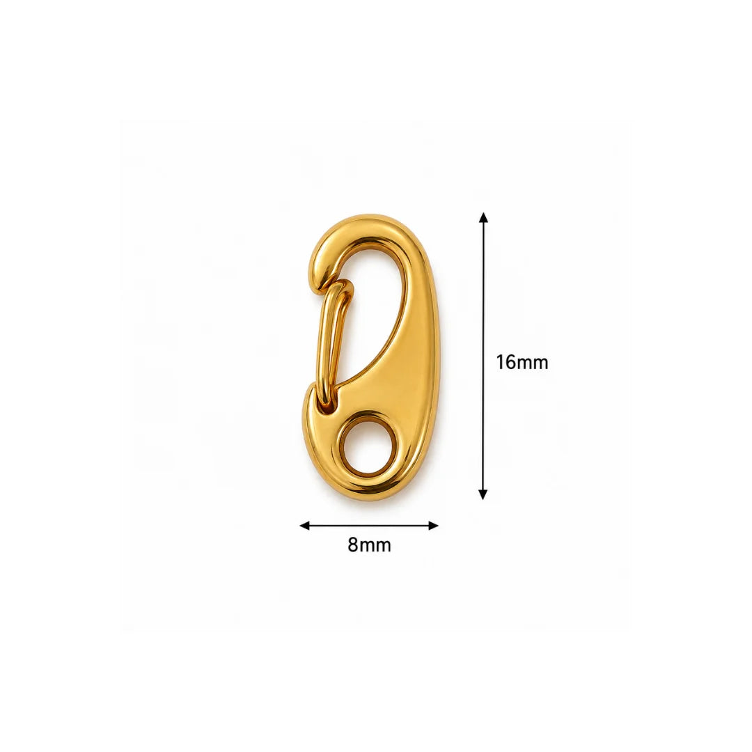 Stainless Steel | Gold Tone Screw Lock Connector Clasp Style - 2