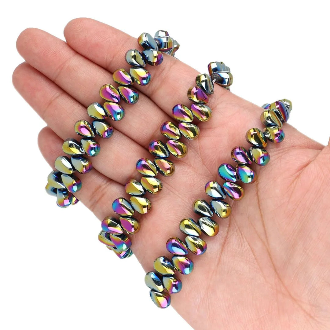 Briolette Shaped Glass Beads