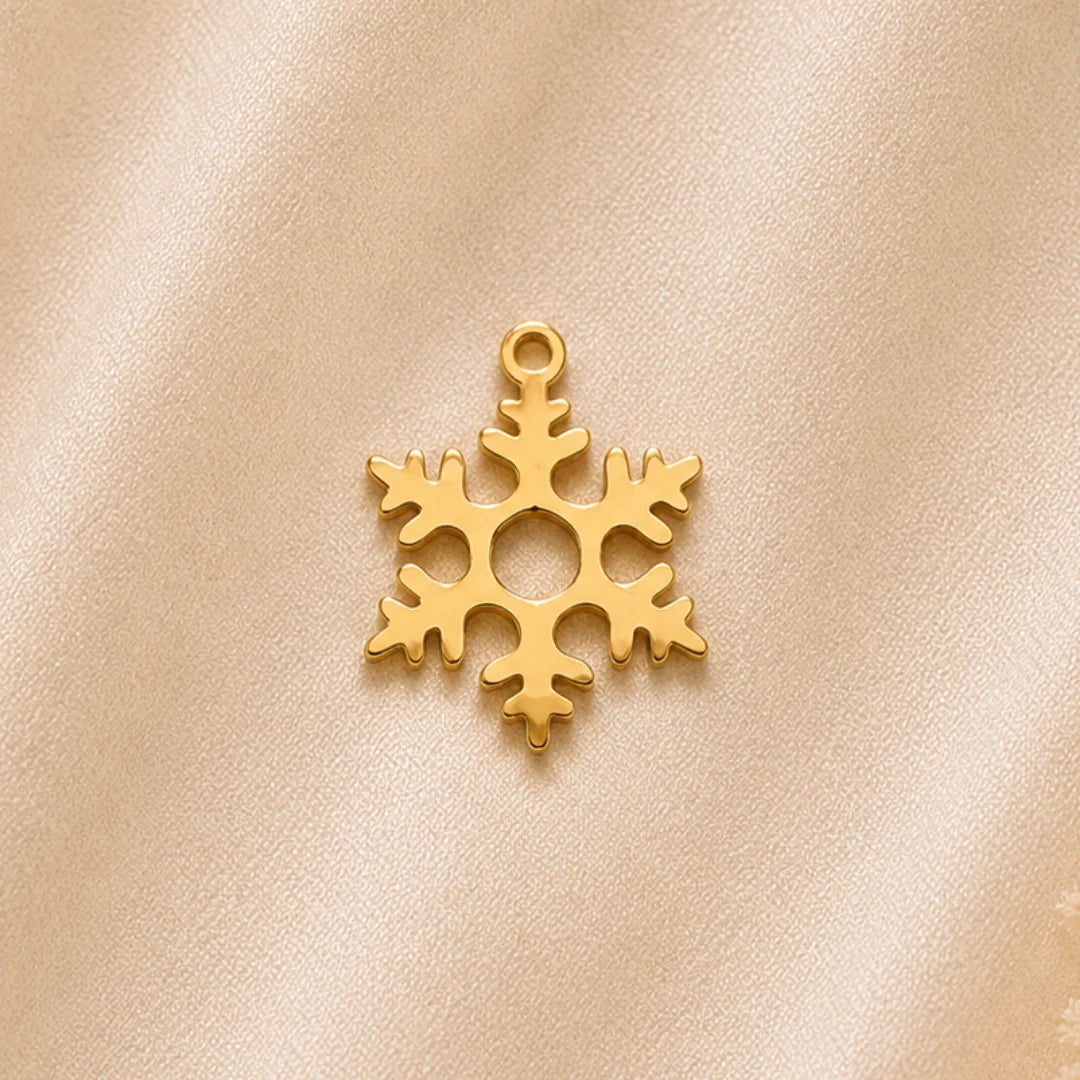 18K PVD Plated Stainless Steel | Snowflake Charm