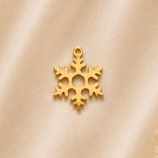 18K PVD Plated Stainless Steel | Snowflake Charm